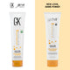 New Look, Same Power: GK Hair Color Protection Moisturizing Shampoo 100 ml tube, orange cap, old GK HAIR pack beside the new gkhair pack