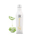 GK Hair Shield Additive+ 240 ml white bottle beside sliced aloe vera and dripping aloe gel