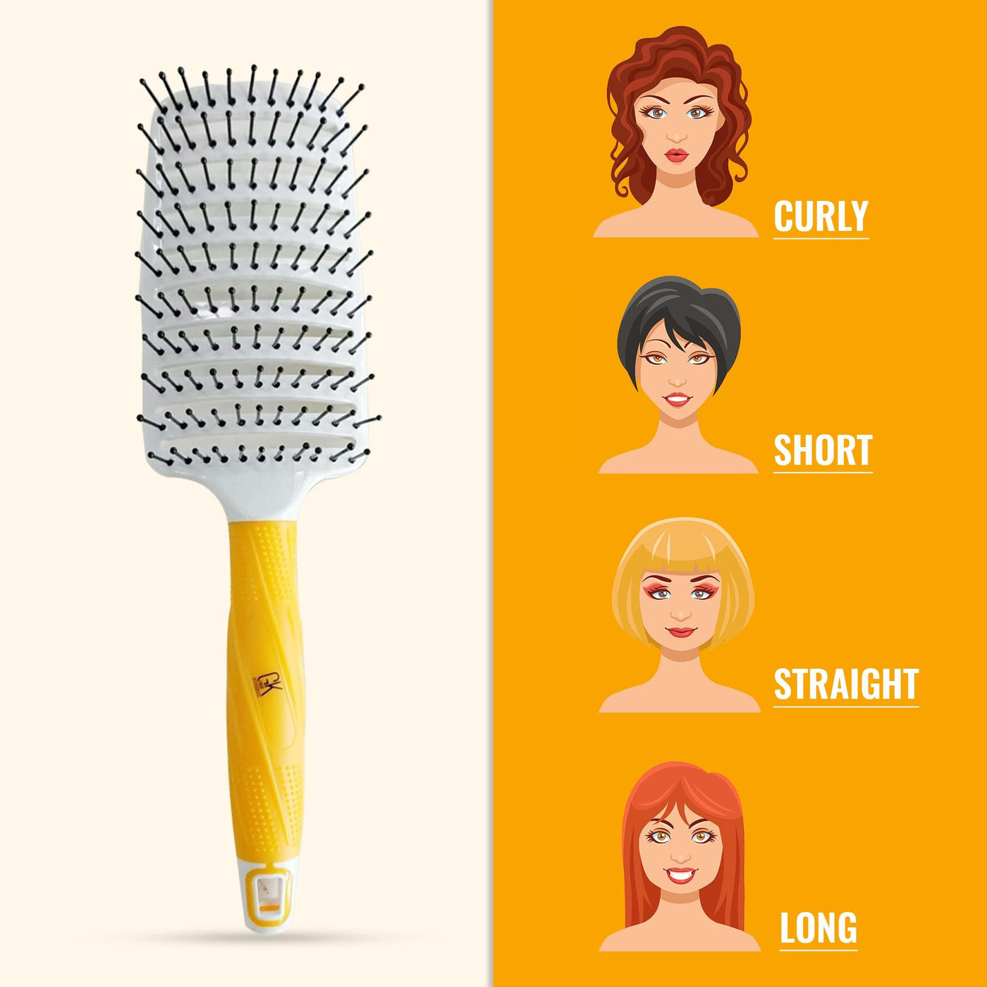 GK Hair Vent Brush 3 inch